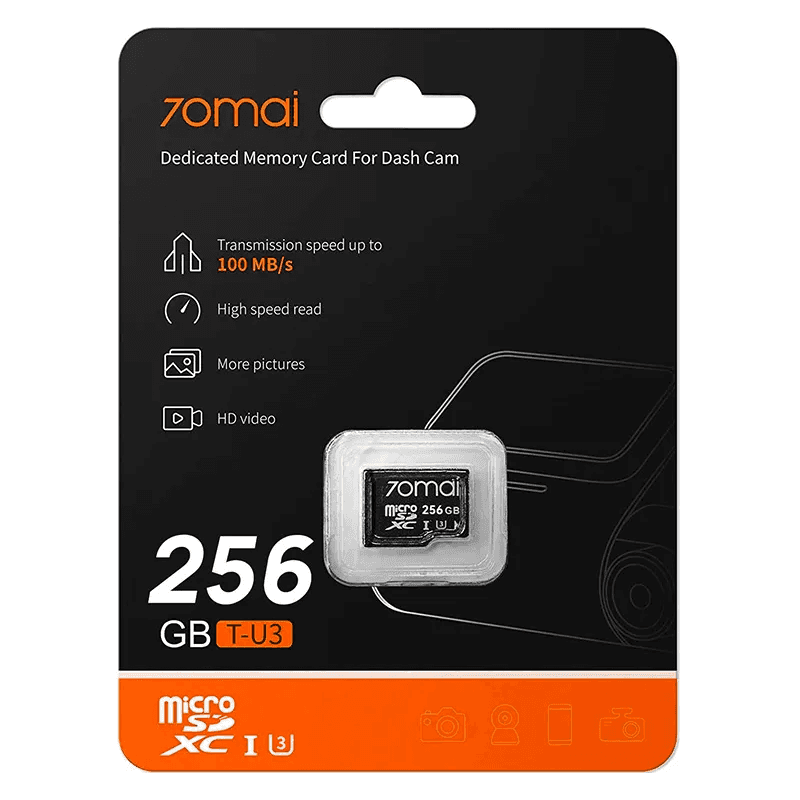 70mai 4K Omni X800 set Czarna + karta 70mai SD 256GB